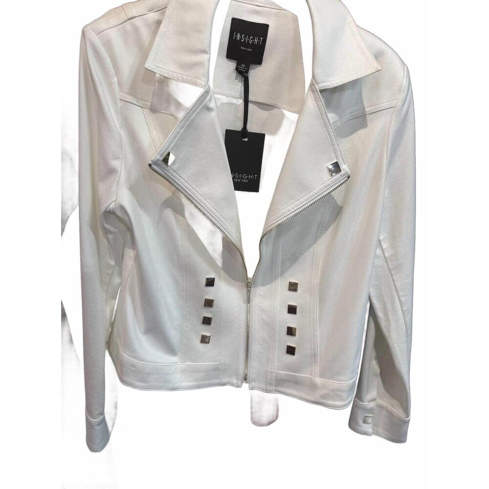 NEW INSIGHT women's candy jacket in white